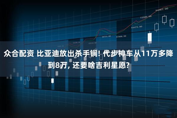 众合配资 比亚迪放出杀手锏! 代步神车从11万多降到8万, 还要啥吉利星愿?